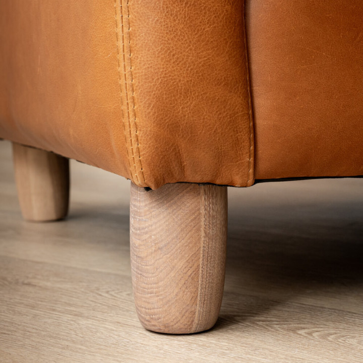 Midlands Leather Armchair - Ginger - 8