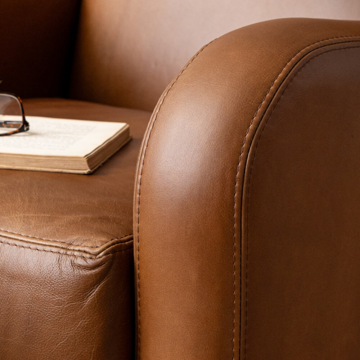 Midlands Leather Armchair - Butterscotch - 4