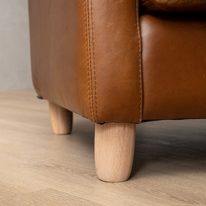 Midlands Leather Armchair - Butterscotch - 9