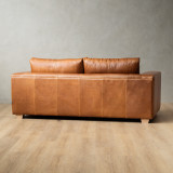 2.2m Westerman Leather Couch - Ginger - 4
