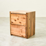 Linear Pedestal with Drawers - Blackwood - 2