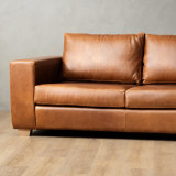 2.2m Westerman Leather Couch - Ginger - 5