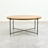 Tankwa Round Coffee Table - Veneer - Old Brown - 1