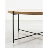 Tankwa Round Coffee Table - Veneer - Old Brown - 2
