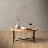 Tankwa Round Coffee Table - Veneer - Pale Wheat - 2