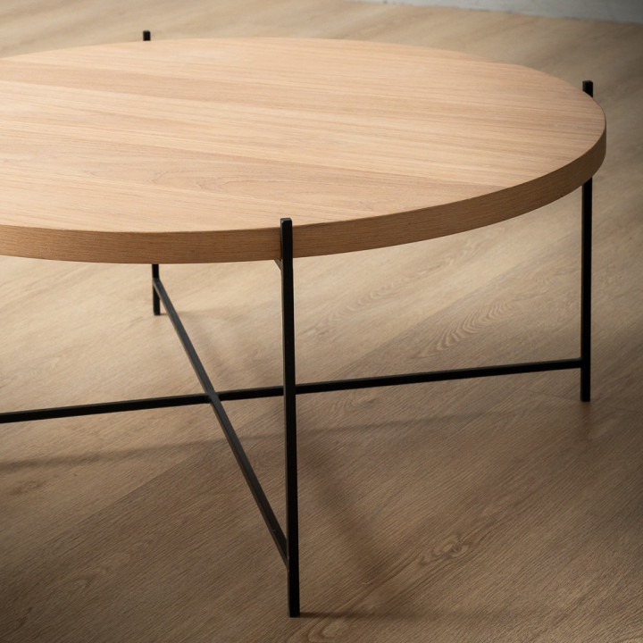 Tankwa Round Coffee Table - Veneer - Pale Wheat - 3