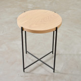 Tankwa Round Side Table - Pale Wheat Oak Veneer - 2