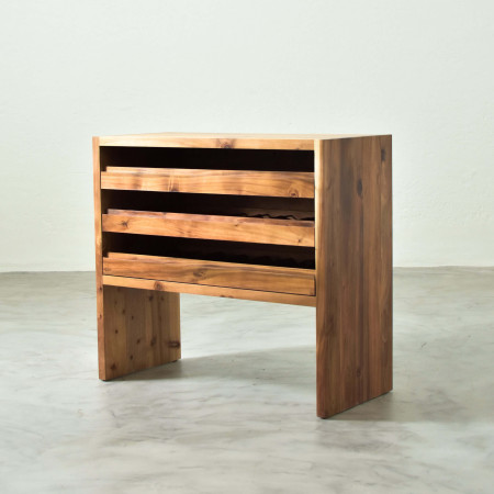 Small Linear Wine Rack - Blackwood - 1