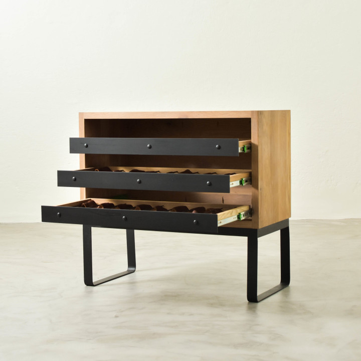 Small Sahara Wine Rack - Blackwood - 2