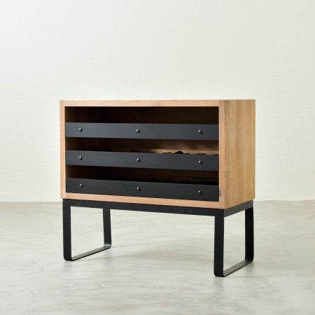 Small Sahara Wine Rack - Oak Smoke