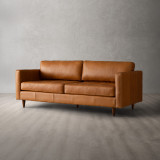 Glenhaven 3-Seater Leather Couch - Tan - 3