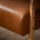 Palmiet Leather Armchair - Oak - Butterscotch - 9