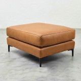 Tulbagh Leather Ottoman - Ginger - 1