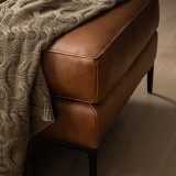 Tulbagh Leather Ottoman - Ginger - 4