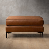 Tulbagh Leather Ottoman - Ginger - 5