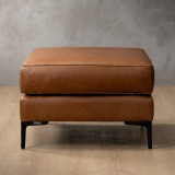 Tulbagh Leather Ottoman - Ginger - 6