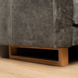 Clarkson 3-Seater Leather Couch - Charcoal - 6