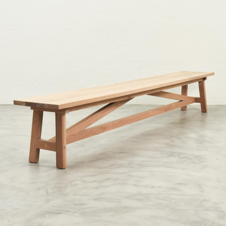 2.4m Griekwa Bench - Oak - 1