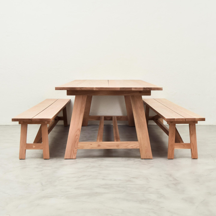 2.4m Griekwa Bench - Oak - 2