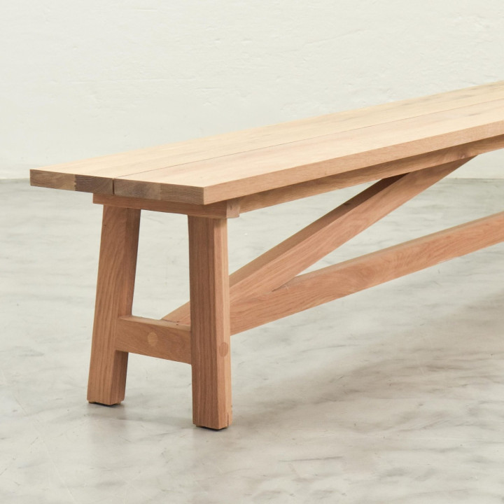2.4m Griekwa Bench - Oak - 3