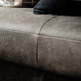 Clarkson 3-Seater Leather Couch - Charcoal - 8