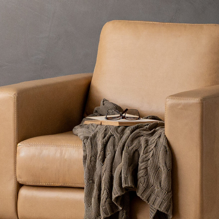 Parys Leather Armchair - Desert - 3