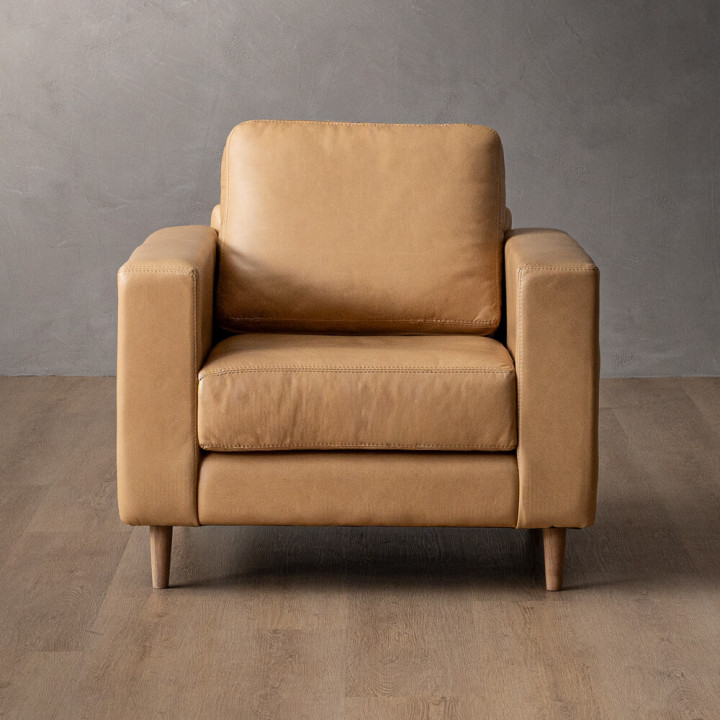 Parys Leather Armchair - Desert - 4