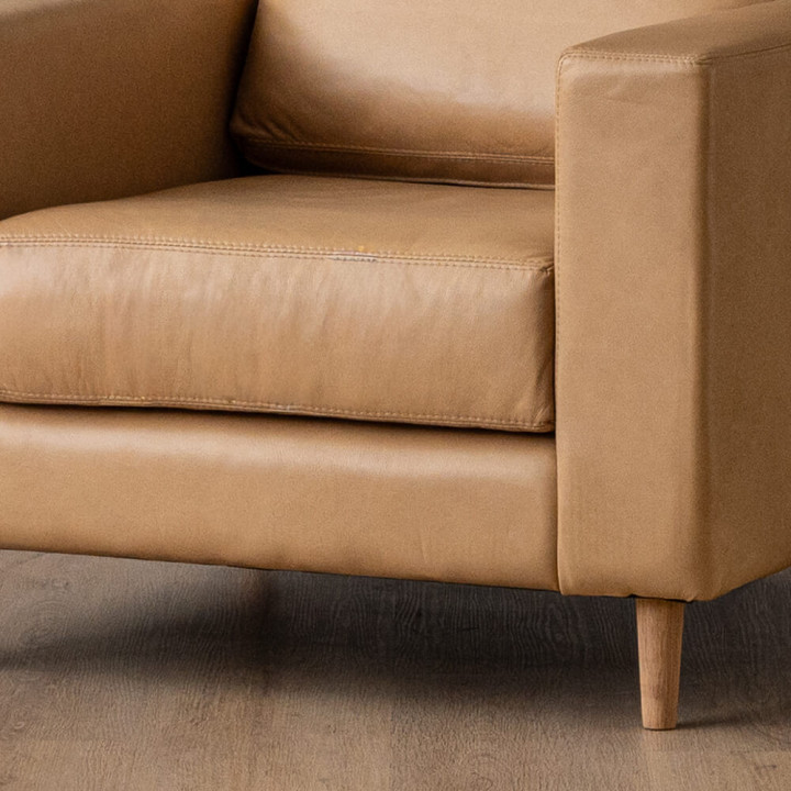 Parys Leather Armchair - Desert - 7