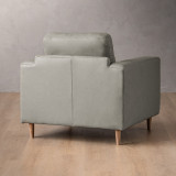 Parys Leather Armchair - Grey - 5