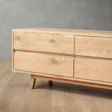 Philadelphia 6 Drawer TV Unit - Oak - 5