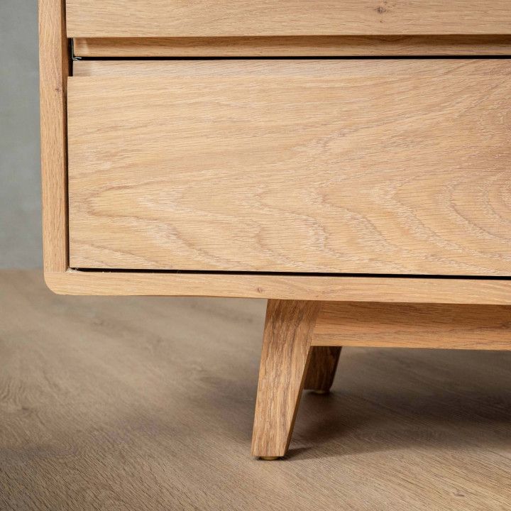 Philadelphia 6 Drawer TV Unit - Oak - 8