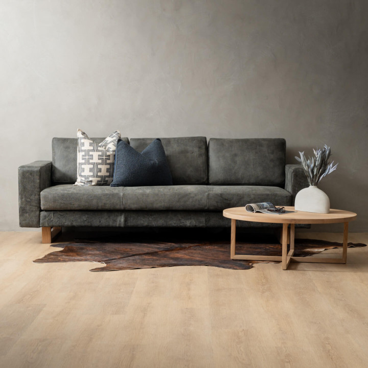 Clarkson 3-Seater Leather Couch - Charcoal - 12