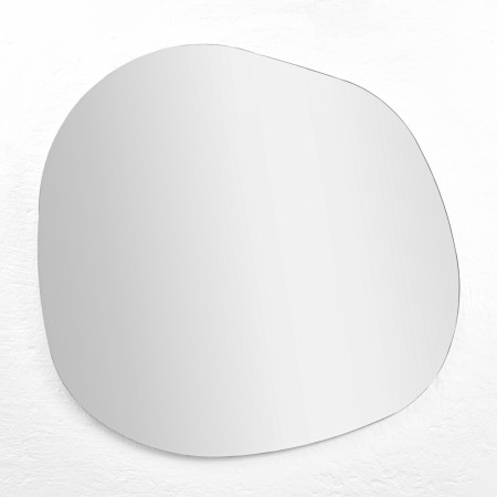 Large Black Cobble Mirror - 1