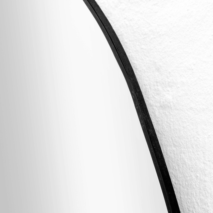 Large Black Cobble Mirror - 2