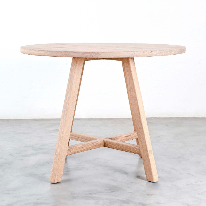 1.0m Rhodes Dining Table - Oak - 1