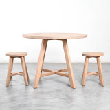 1.0m Rhodes Dining Table - Oak - 2