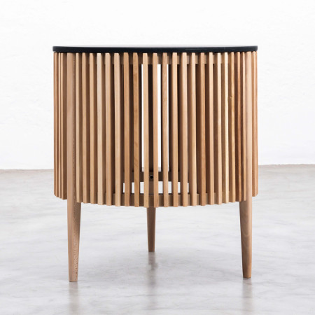 Black Moremi Side Table - 1