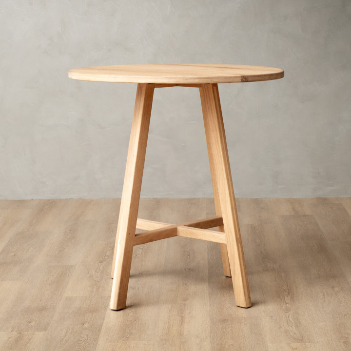 Rhodes Tall Bar Table - Oak - 1