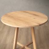 Rhodes Tall Bar Table - Oak - 6