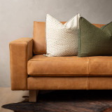 Clarkson 3-Seater Leather Couch - Caramel - 3