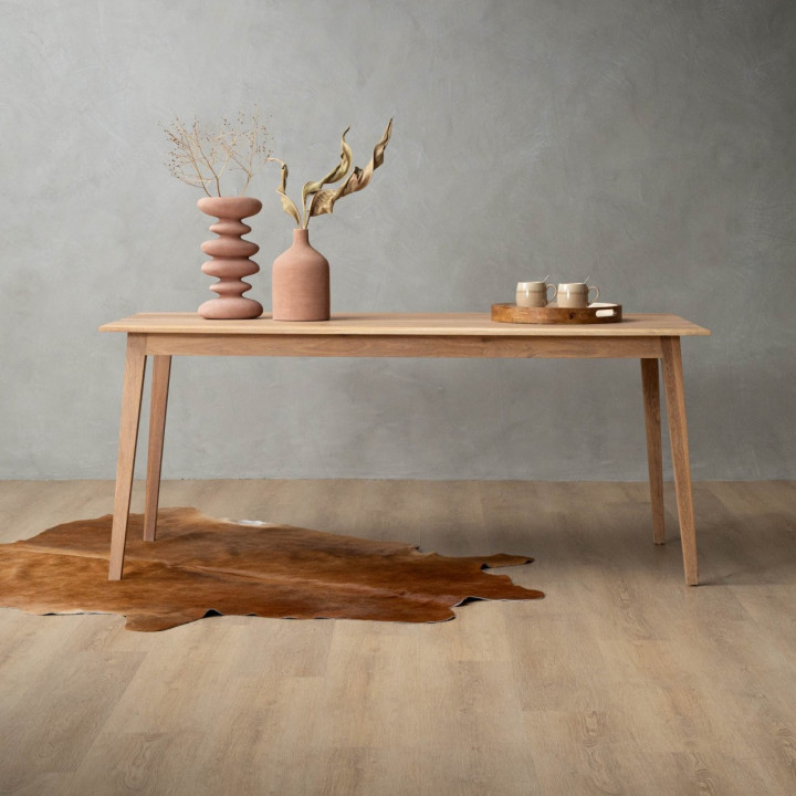 6-Seater Kitchen Dining Table (1.8m) - Oak - 3