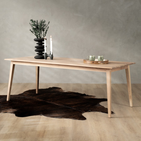 8-Seater Kitchen Dining Table (2.1m) - Oak - 1
