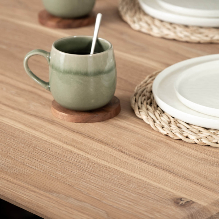 8-Seater Kitchen Dining Table (2.1m) - Oak - 6