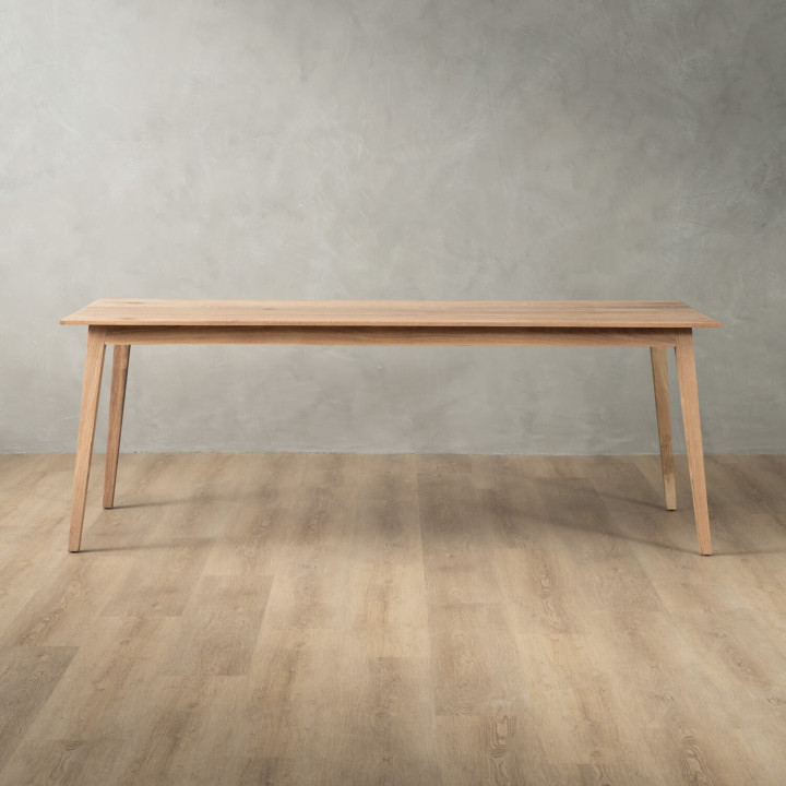 8-Seater Kitchen Dining Table (2.1m) - Oak - 8