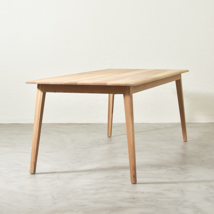 4-Seater Kitchen Dining Table (1.4m) - Oak - 2