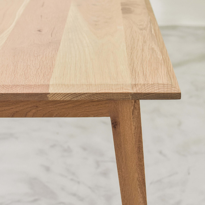 4-Seater Kitchen Dining Table (1.4m) - Oak - 4