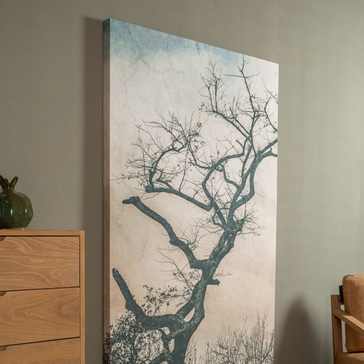 Pink Blue Tree Canvas - 3