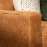 Clarkson 3-Seater Leather Couch - Caramel - 10
