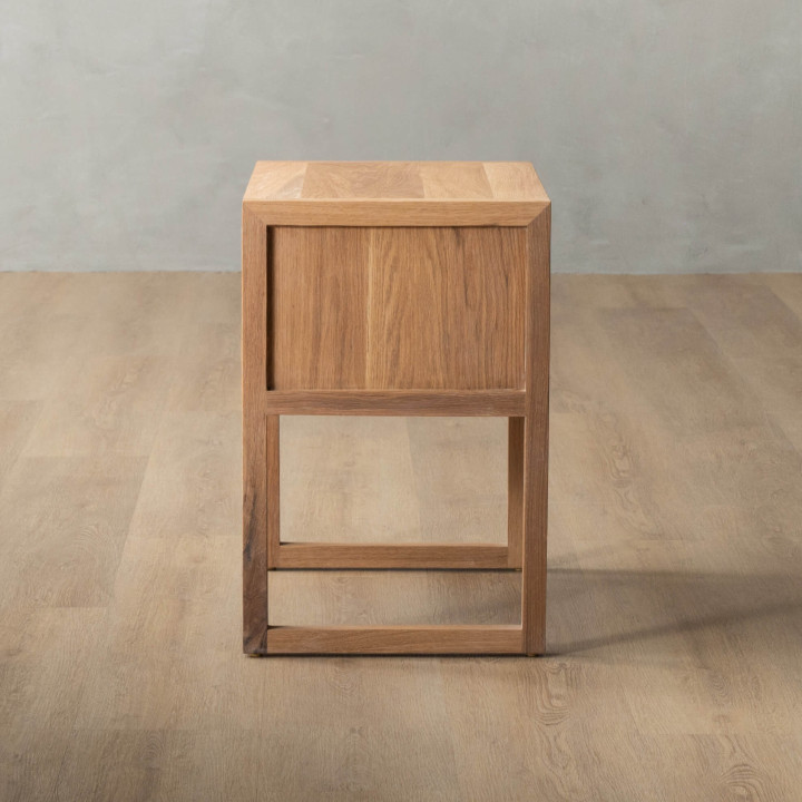 Swazi Bedside Table Large - Oak - 4