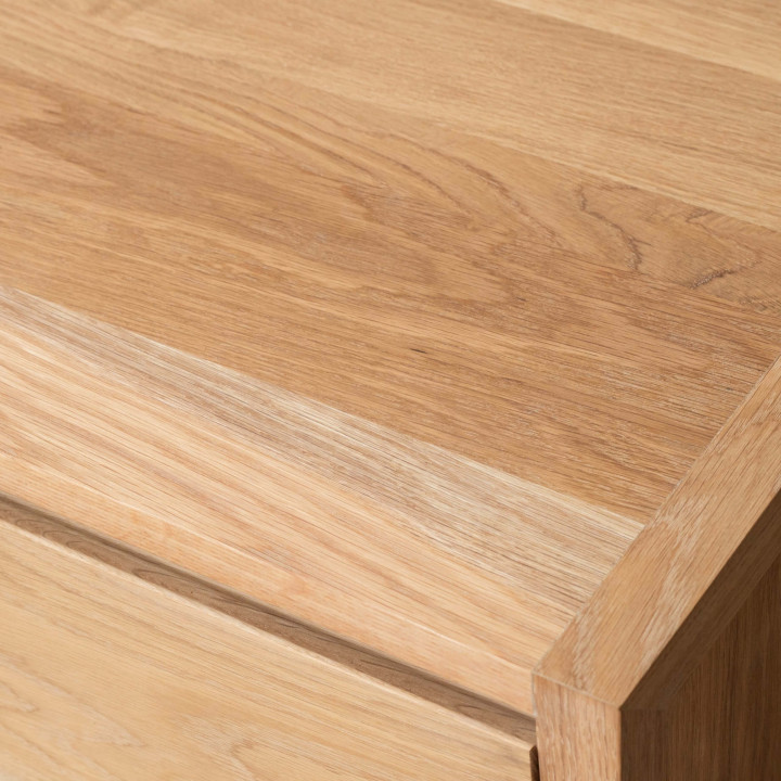Swazi Bedside Table Large - Oak - 6